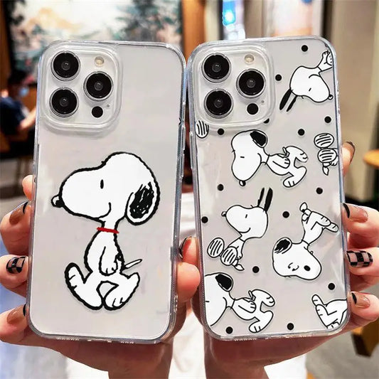 Snoopy Phone Case For iPhone 16E 11 12 13 14 15 16 Pro Max  Cover