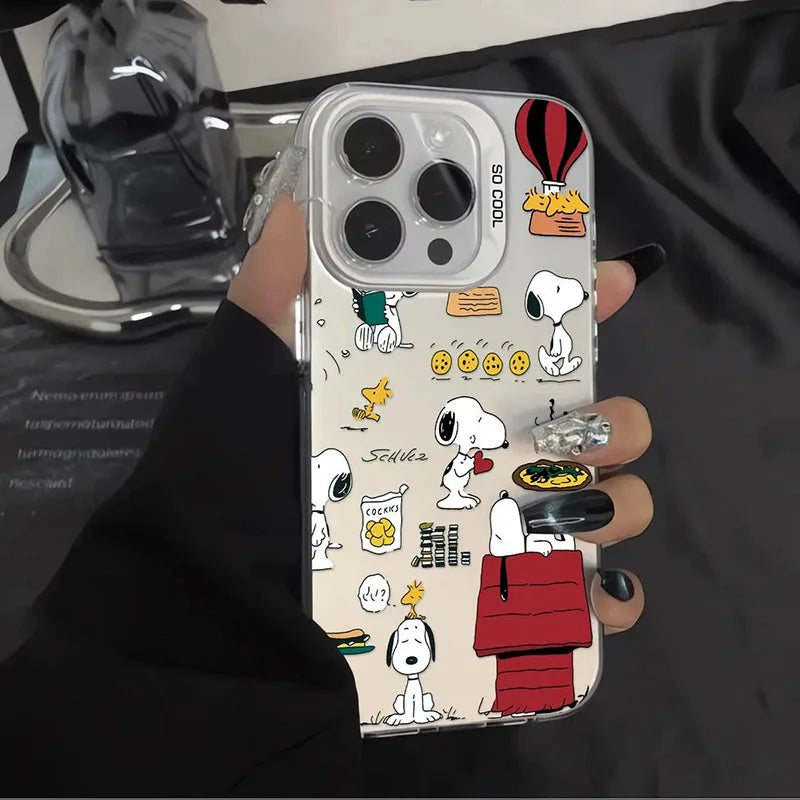 Snoopy Phone Case For iPhone 16 15 14 13 12 11 Pro Max XR XS MAX 7 8 Cover