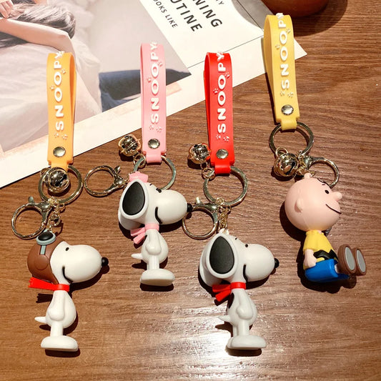 Snoopy Charlie  Keychain  Doll Pendant Car Small Pendant Girl Small Gift  Backpack