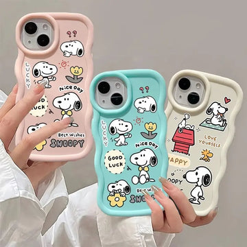 Snoopy Phone Case For IPhone 16E 15 16 14 13 12 11 Pro Max  Silicone Cover