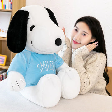 35cm Cartoon  Snoopy Plush Toy Pillow Sofa Back Plush Doll Gifts For Children