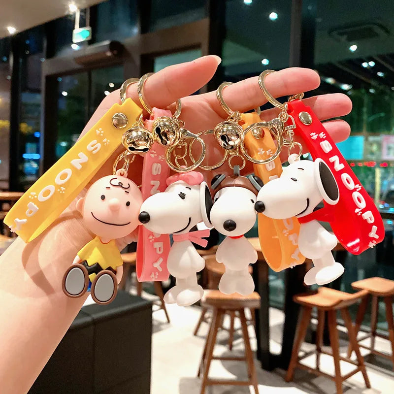 Snoopy Charlie  Keychain  Doll Pendant Car Small Pendant Girl Small Gift  Backpack