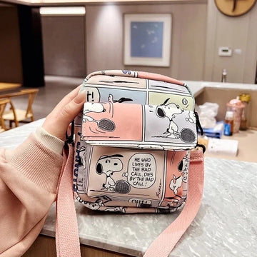 Snoopy Crossbody Bags for Ladies Kawaii Purses Phone Case Peanuts Kawaii Shoulder Bags for Women Coin  Cute Wallet