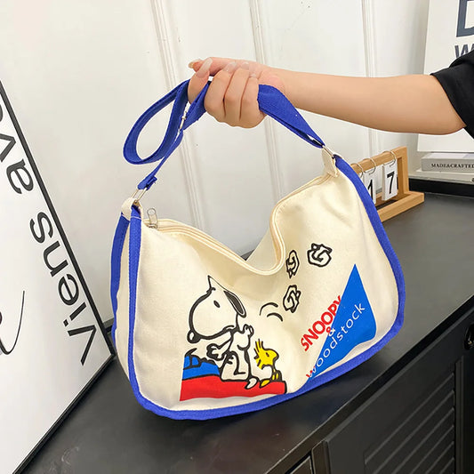 Snoopy  Crossbody  Shoulder Bag Casual Fashion Commuter Tote Handbag Students Backpacks