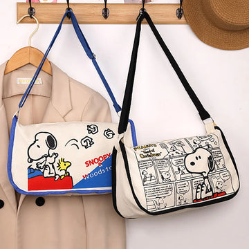 Snoopy  Crossbody  Shoulder Bag Casual Fashion Commuter Tote Handbag Students Backpacks