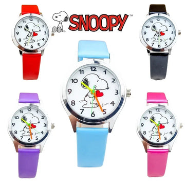 Snoopy Children Quartz Watch  Figure Kid Wrist watch Fashion Noctilucent Colorful Needle Watch