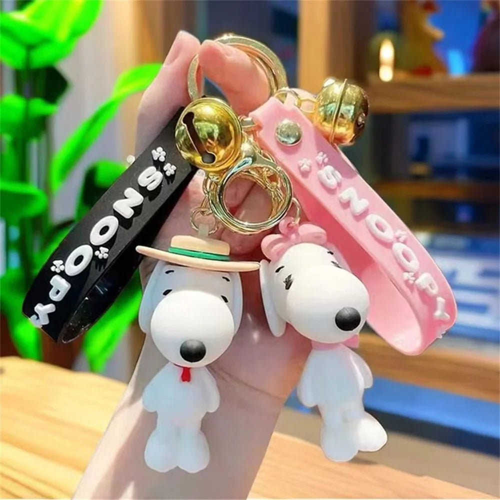 Snoopy Keychain Charlie Doll Pendant Car Small Pendant Girl  Couple Small