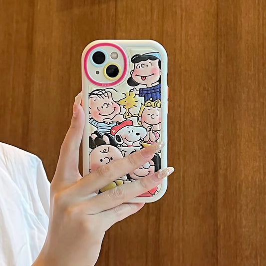 Snoopy 3D Phone Case for iPhone 13Pro Max 11 12 13 14 15 Pro Max 14Pro Lucy Charlie Brown Cover